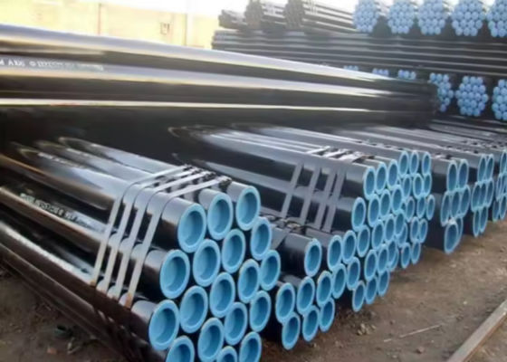 КАЧЕСТВО  Water Transport Steel Casing Pipe Threaded End Connection and Black Painting завод