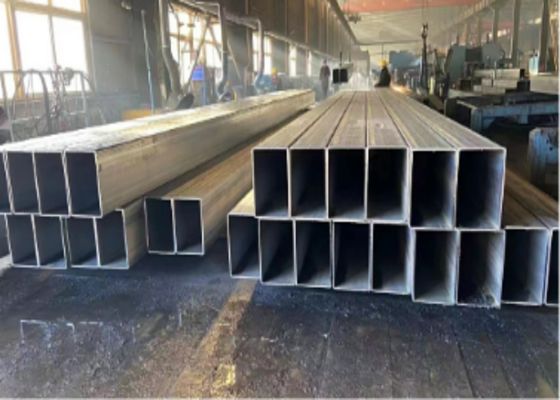 S235JR Стальные полые секции 15-1000 мм OD Черный прямоугольный